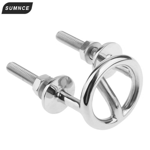 Boat Marine Transom Mount Water Ski Tow Hook 2-1/2' Ring 316 Stainless Steel ► Photo 1/6