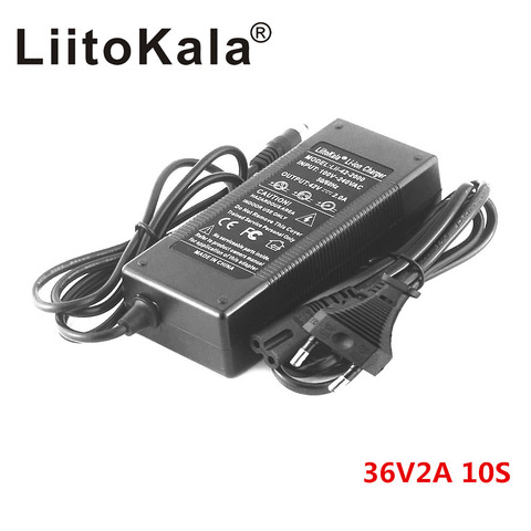 36v2a charger 42v 2a input lithium li-ion charger 100-240 v for 36 v electric bicycle and wo-wheel vehicle ► Photo 1/6