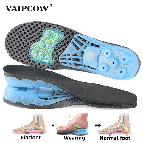 VAIPCOW EVA Spring silicone orthopedic arch support Insoles inserts flat feet orthotic shoes sole Plantar Fasciitis,foot care ► Photo 1/6