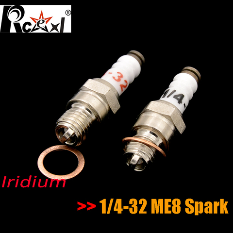 Rcexl 1/4-32 ME8 ME-8 /ME8 Iridium Spark Plug for RC JBA NGH Gasoline Engine ► Photo 1/3
