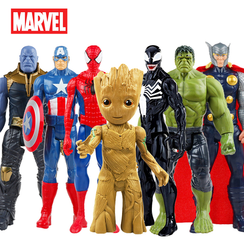 4-5cm 24pcs/lot Avengers Q Version Captain America Hulk Venom Thor  Spiderman Deadpool Thanos Pvc Superhero Mini Figure Model Toy - Action  Figures - AliExpress