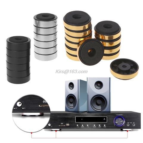 12Pcs/Set Bookshelf Speakers Shock Absorption Damping For Audio Stereo Speakers Amplifier Feet Pad ► Photo 1/6