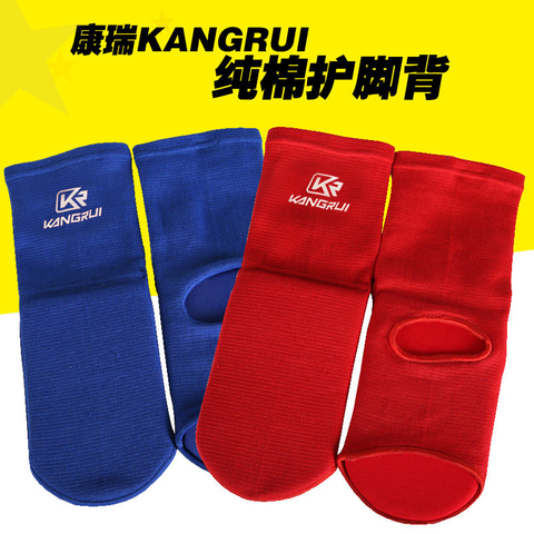 Quality Cotton Instep Shin Guard Karate/Sanda/Taekwondo/Muay Thai/Boxing Leggings Ankle Support Protection Foot Brace Equipment ► Photo 1/1