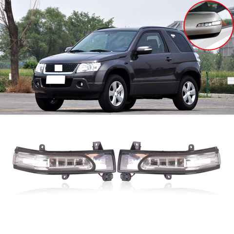 CAPQX Rearview mirror LED Turn light indicator For Suzuki Grand Vitara Side mirror Rear view mirror turn signal Repeater Lamp ► Photo 1/6
