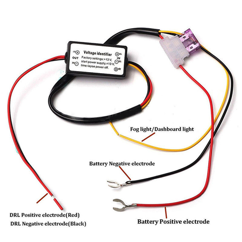 1Pc Automatic ON/OFF Controller Module DRL Relay Kits Car LED Daytime Running Light ► Photo 1/6