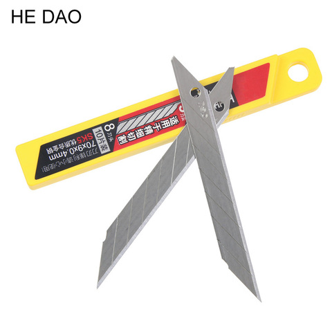 Art Blade 30 Degrees Blade Trimmer Sculpture Blade Utility Knife General 10 Pcs/Box Deli2015 ► Photo 1/6