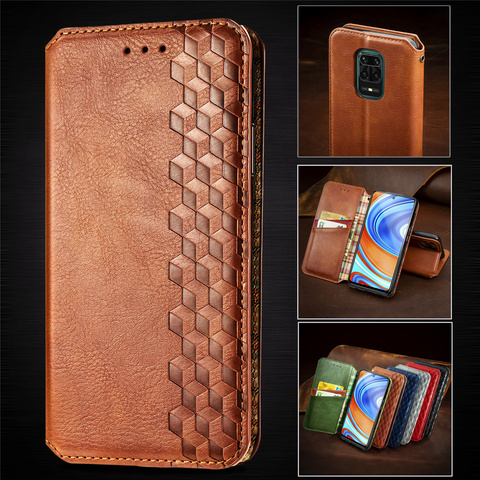 Flip Leather Case For Xiaomi 10T Pro 10 Lite Poco X3 NFC Magnetic Wallet Cover for Redmi Note 9 9S Pro Max 8T 9C 9A 10X 5G Coque ► Photo 1/5