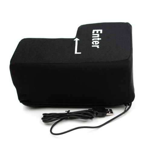 Big Usb Enter Key button computer vent pillows soft return key Offices Stress Relief Toy Wholesale dropship free shipping ► Photo 1/6