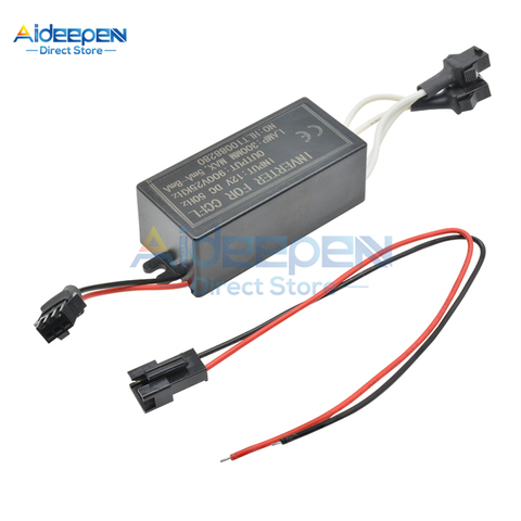 1Pcs DC 12V to 900V CCFL Inverter Male Connection For CCFL Angel Eyes E46 E39 E53 Driver Projector Lens Light Ballast Box ► Photo 1/6