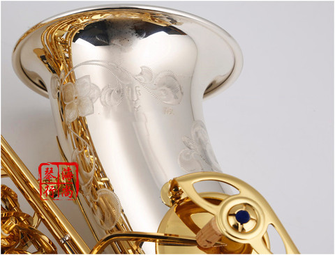 Best quality Alto saxophone silver-plated musical instrument A-W037 Japanese brand E Flat professional grade free ► Photo 1/6