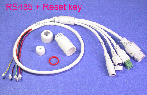 LAN cable for CCTV IP camera board module 1x 2PIN connectors (RS485) 1x Reset Key about 60cm length ► Photo 1/5