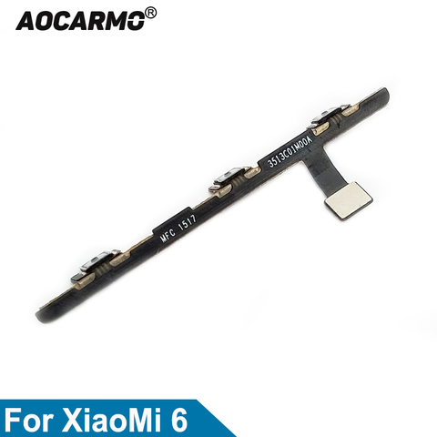 Aocarmo For XiaoMi 6 mi6 Power On/Off Volume Up/Down Button Flex Cable Replacement Part ► Photo 1/3