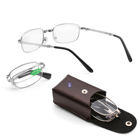 1PC Eyeglasses with Glasses Case Foldable Ultralight Reading Glasses Progressive Multifocal Lenses Unisex Eyewear Accessories ► Photo 1/6