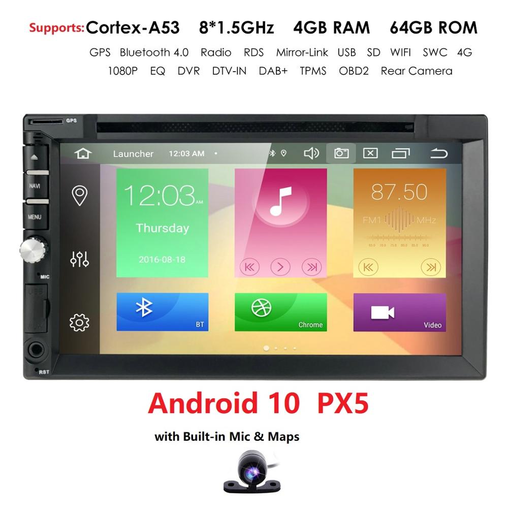 Double Din 7" Android 8.0 4GB RAM Car Stereo Radio GPS 4G WIFI OBD2 Multimedia~ 