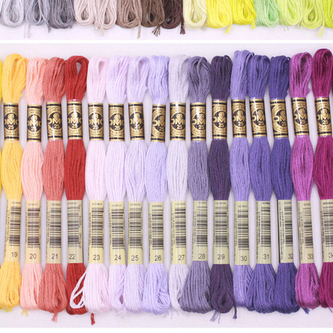 100% cotton DMC/CXC 10 pieces  cross stitch threads   cross stitch embroidery thread Customer choose styles threads  colors 13 ► Photo 1/6