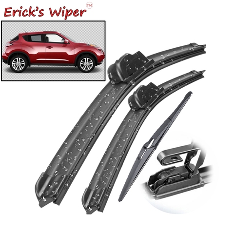 Erick's Wiper Front & Rear Wiper Blades Set For Nissan Juke F15 07.2010 - 2022 Windshield Windscreen Rear Window 22