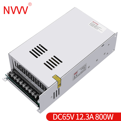 NVVV Switching Power Supply 800w 65v 12.3a AC 110/220V to DC 12v 24v 36v 48v Source Transformer Converter for RD6018 ► Photo 1/5