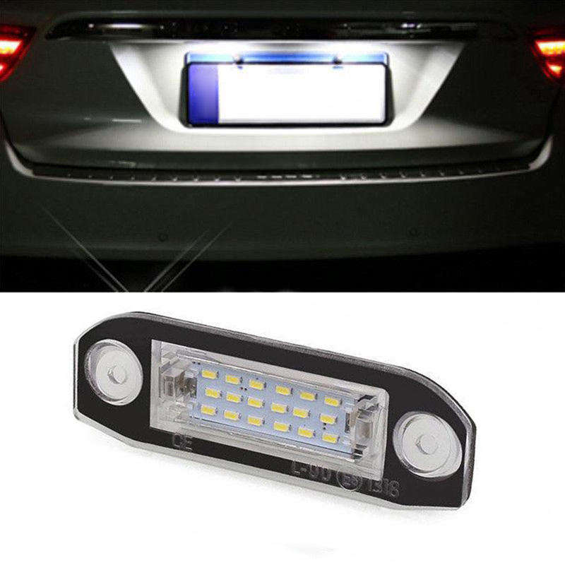 For Volvo S80/XC90/S40/XC60/S60/V70 License Plate Light 7.8*2.7*1.7cm 1pcs Number Lamp 3014 Chip 18LED High quality Stock ► Photo 1/5