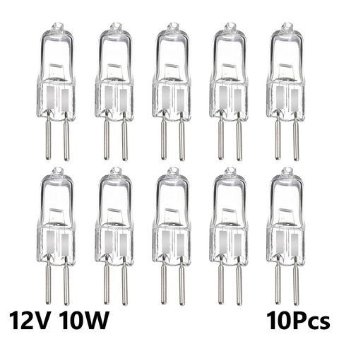 10W 10pcs inserted beads crystal Warm light bulbs Super Bright Ultra low price Clear JC Type halogen bulb 12V G4 indoor lighting ► Photo 1/6