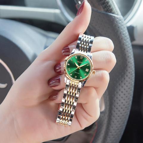 OLEVS  Women Watches Mechanical Watch Luxury Bracelet Wrist Wristwatch Elegant Ladies Automatic Clock Watch Relogio Feminino ► Photo 1/6