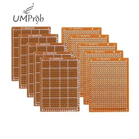 10Pcs  Prototype Paper Copper PCB Universal Experiment Matrix Circuit Board 5x7CM Diy Kit ► Photo 1/5