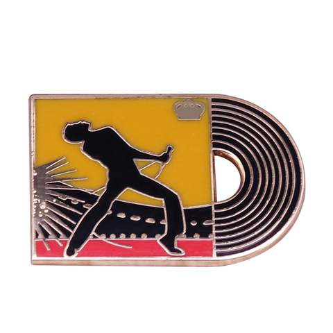 Freddie Mercury Musician Brooch Queen Band Star Badge Rock and Roll Hall of Fame Enamel Pin ► Photo 1/6