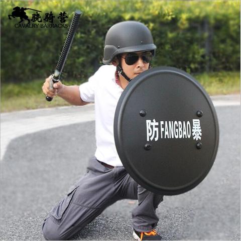Customize logo Hand-held Shield Aluminium Alloy Riot Prevention Security Patrol Tactical Protection Training High Quality Shield ► Photo 1/6