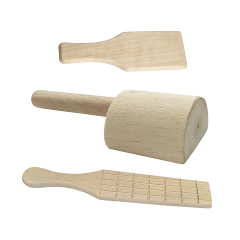 Wooden Clay Paddles Pottery Tool for Handmade Kitchen Clay Pottery Compressing, Texturing And Shaping Coil ► Photo 1/6