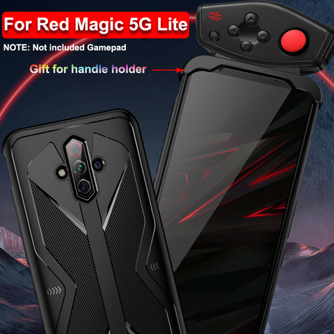 Shockproof TPU soft phone Cases for ZTE Nubia Red Magic 5G Lite Case Heat Dissipation Cover Support Gamepad RedMagic 5G Lite ► Photo 1/6