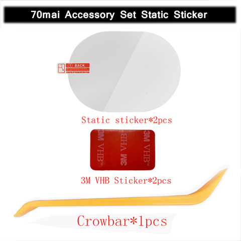for 70mai Accessory Set Static Sticker 3M Glue Removal Installation Tool Tilting Tool For70mai Dash Cam Pro Portfolio Tools 2pcs ► Photo 1/6