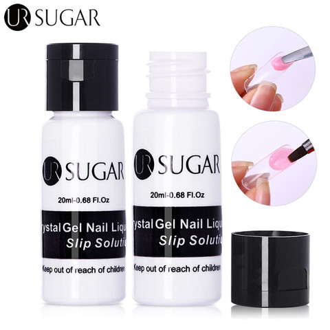 UR SUGAR 1Bottle 20ml Liquid Slip Solution Quick Builder Nails Gel Semi-Permanent Clear Acrylic Nail Art Extension Gel Tools ► Photo 1/6