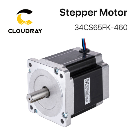 Nema 34 Stepper Motor 6.5N.m 4.6A key and tap 86mm Stepper Motor 4-lead  Cable for CNC engraving machine high torque ► Photo 1/6