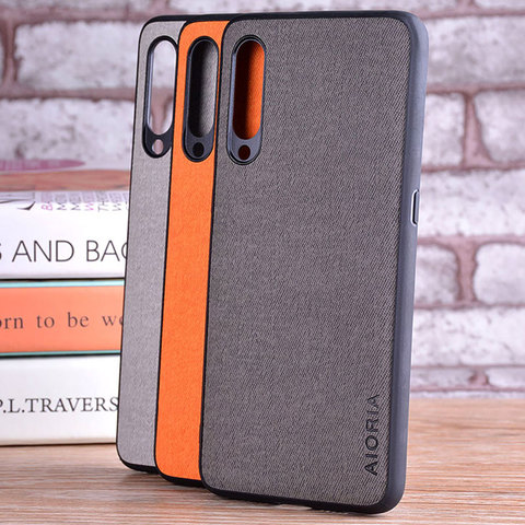 Case for Xiaomi Mi 9 Lite SE coque Luxury textile Leather skin soft TPU hard PC phone cover for xiaomi mi 9 se lite case funda ► Photo 1/6