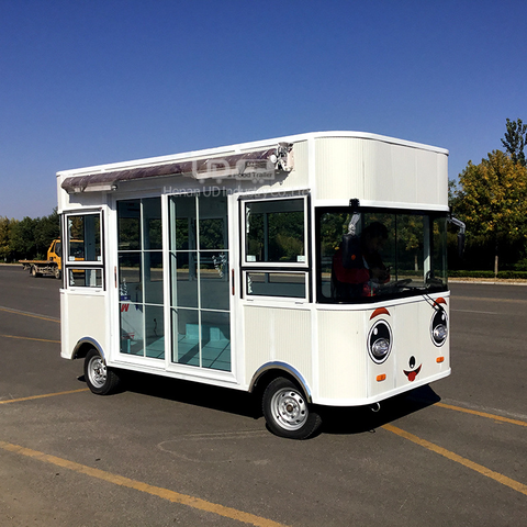 Mobile Restaurant Fast Food Kiosk Hot Dog Cart Electric Catering Trucks ► Photo 1/5