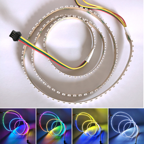 SK6812 4020 LED Side Emitting Thin Light Tape LED Strip 60 72 120 144leds/m WS2812B IC Addressable Non-waterproof DC5V 1m 2m 5m ► Photo 1/6