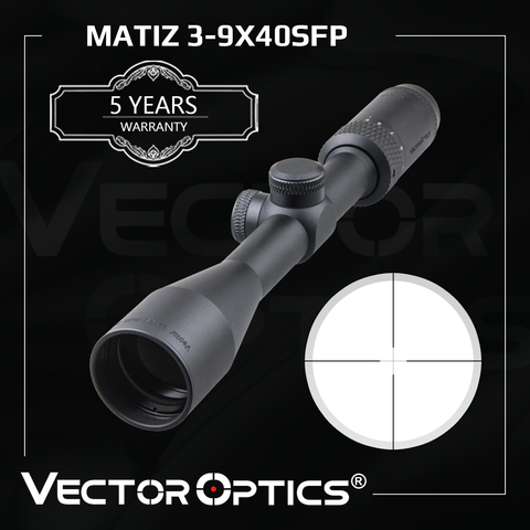 Vector Optics Matiz 3-9x40 Optical Rifle Scope 1 Inch 25.4mm Riflescope For Hunting Fits .223 5.56 .308 & Rimfire .22LR .177HMR ► Photo 1/6