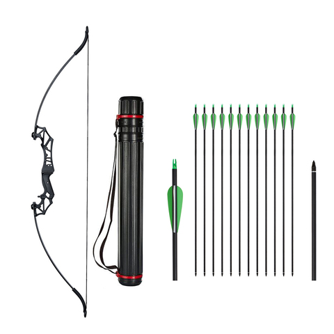 Toparchery Recurve Bow 30lb/40lb Right Hand Longbow Kit for Adult Outdoor Practice Training Hunting ► Photo 1/6