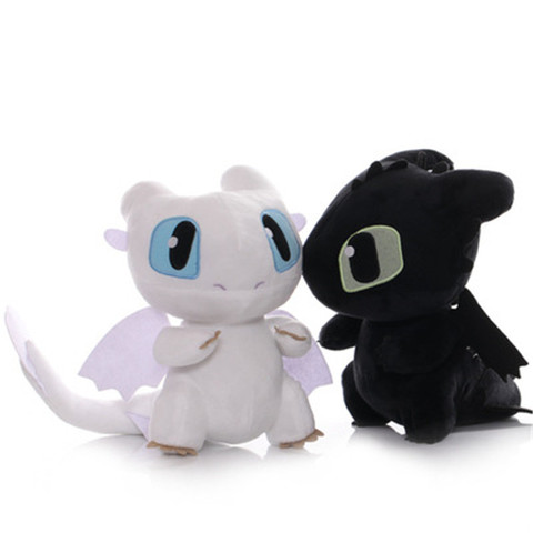 DISNEY Dragon 3 Toothless Anime Figure Night Fury Light Fury Toys Dragon Plush Toy Dolls 20cm ► Photo 1/5