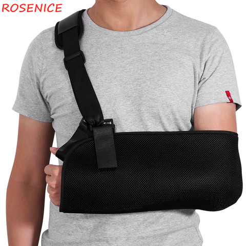ROSENICE Arm Sling Support Adjustable Breathable Shoulder Strap Brace Immobilizer Wrist Elbow Forearm Support Brace Strap ► Photo 1/6