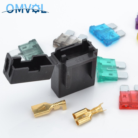 5Sets Fuse Holder with Crimp Terminal  Middle fuse for car auto connector ► Photo 1/6