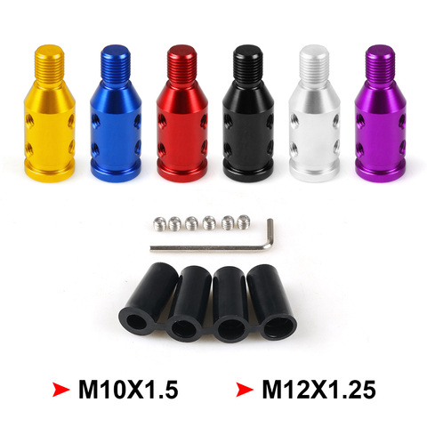 For M10x1.5/M12x1.25 Thread Car Manual Gear Shift Knob Adapter Aluminum Alloy ► Photo 1/6