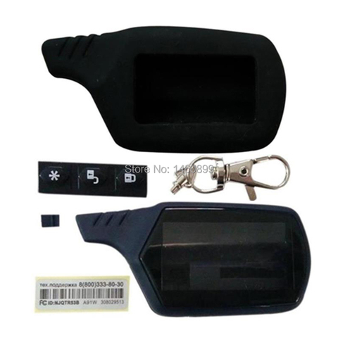 A91 Keychain Body Case + Silicone Cover For Car Alarm LCD Remote Control Key Starline A91 A61 B9 B6 B91 B61 V7 KGB FX-5 FX-3 FX5 ► Photo 1/5