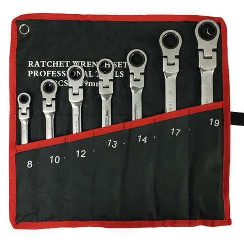 Hand Tool Socket Wrench Universal Ratchet Wrench 18-piece Combination Dual-purpose Ratchet Tool, Ratchet Combination Set. ► Photo 1/6