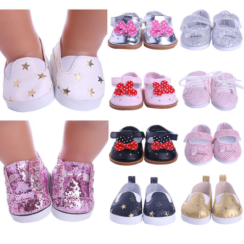 Doll Shoes Clothes Handmade Boots 7Cm Shoes For 18 Inch American&43Cm Baby New Born Doll Accessories For Generation Girl`Toy DIY ► Photo 1/6