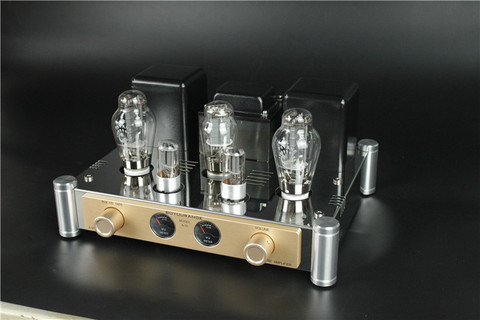 BoyuuRange A50 MKIII 300B vacuum tube amp Single-end Class A HiFi audio integrated Amplifier with VU meters (Updated version) ► Photo 1/5