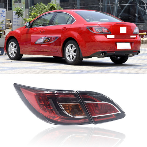 CAPQX 1PCS For Mazda6 Mazda 6 GH 2009-2012 Rear Bumper tail light Brake light warning Parking stop lamp Taillight Taillamp-Red ► Photo 1/6