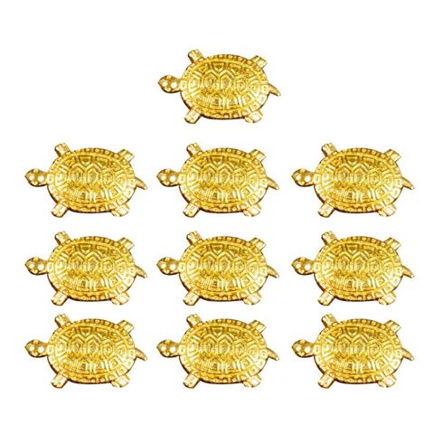 10Pcs Feng Shui Golden Money Turtle Japanese Lucky Tortoise Guarding Praying for Fortune Home Fortune Wealth Lucky Gift ► Photo 1/6