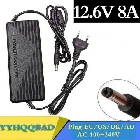 12.6V 8A 18650 Lithium Battery Charger for 3S 10.8V 11.1V 12V li-ion Battery Fast charging Charger High quality free shipping ► Photo 1/6