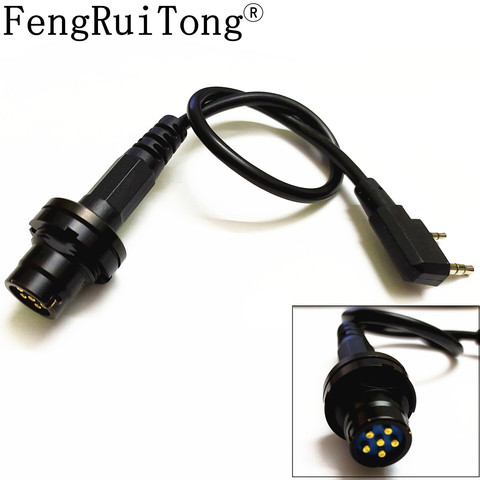 AN/PRC 152 /PRC 148 Harris walkie talkie 6 pin plug turn to Kenwood adapter U-283/U walkie talkie  connector PRC-152 PRC-148 ► Photo 1/3