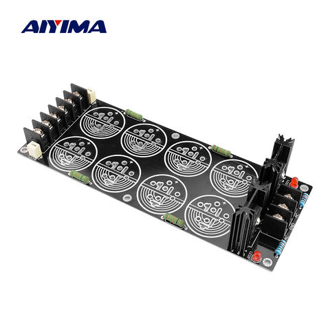 AIYIMA 120A Power Supply Rectifier Filter Capacitor Board 8 Pcs Capacitors 35MM DIY Audio Amplifier PCB Board ► Photo 1/6